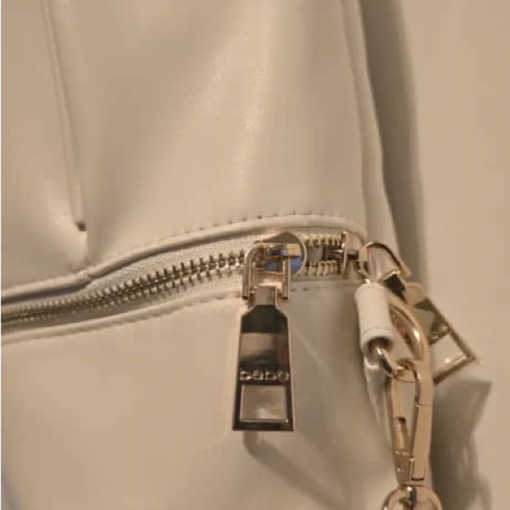Bebe Cream Backpack with Gold Accents